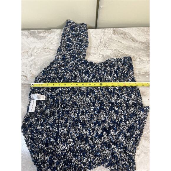 Alfred Dunner XL Fuzzy Jacket Blue Black Grey White Cardigan - Picture 5 of 6